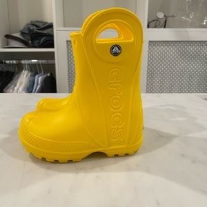Toddler Crocs “Handle It” Rain Boots - Size 7 - Never worn, perfect condition